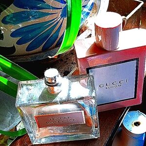 two perfume empty bottles